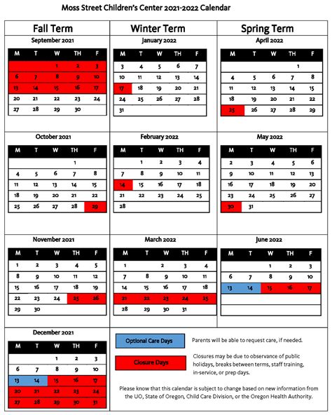 Oregon State University Calendar 2022